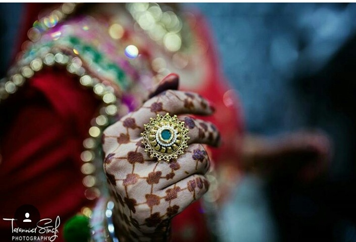 pretty, bride, indian wedding and henna