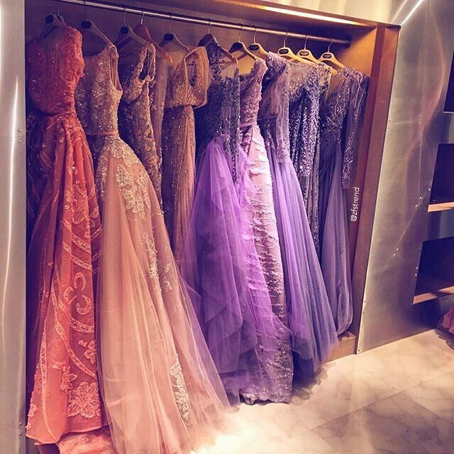 peach, gown, dress and pretty