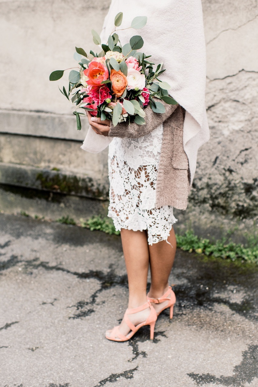 white, olive, orange and pink