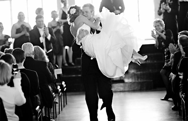 together, bride and hug