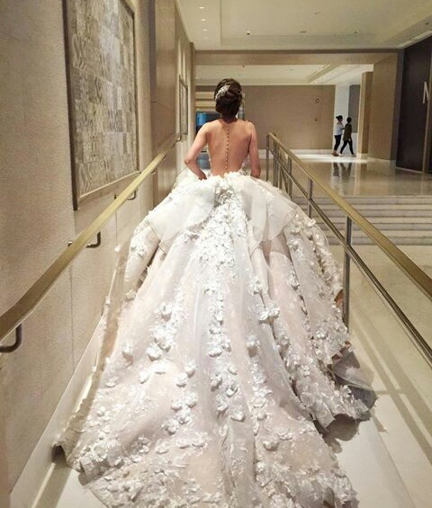 dress, girl and wedding goals