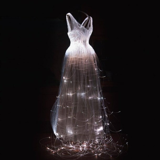 style, wedding dress, light and night
