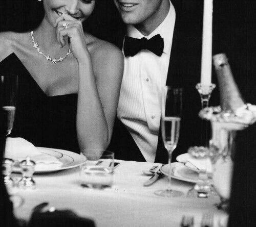 laugh, pearls and smoking