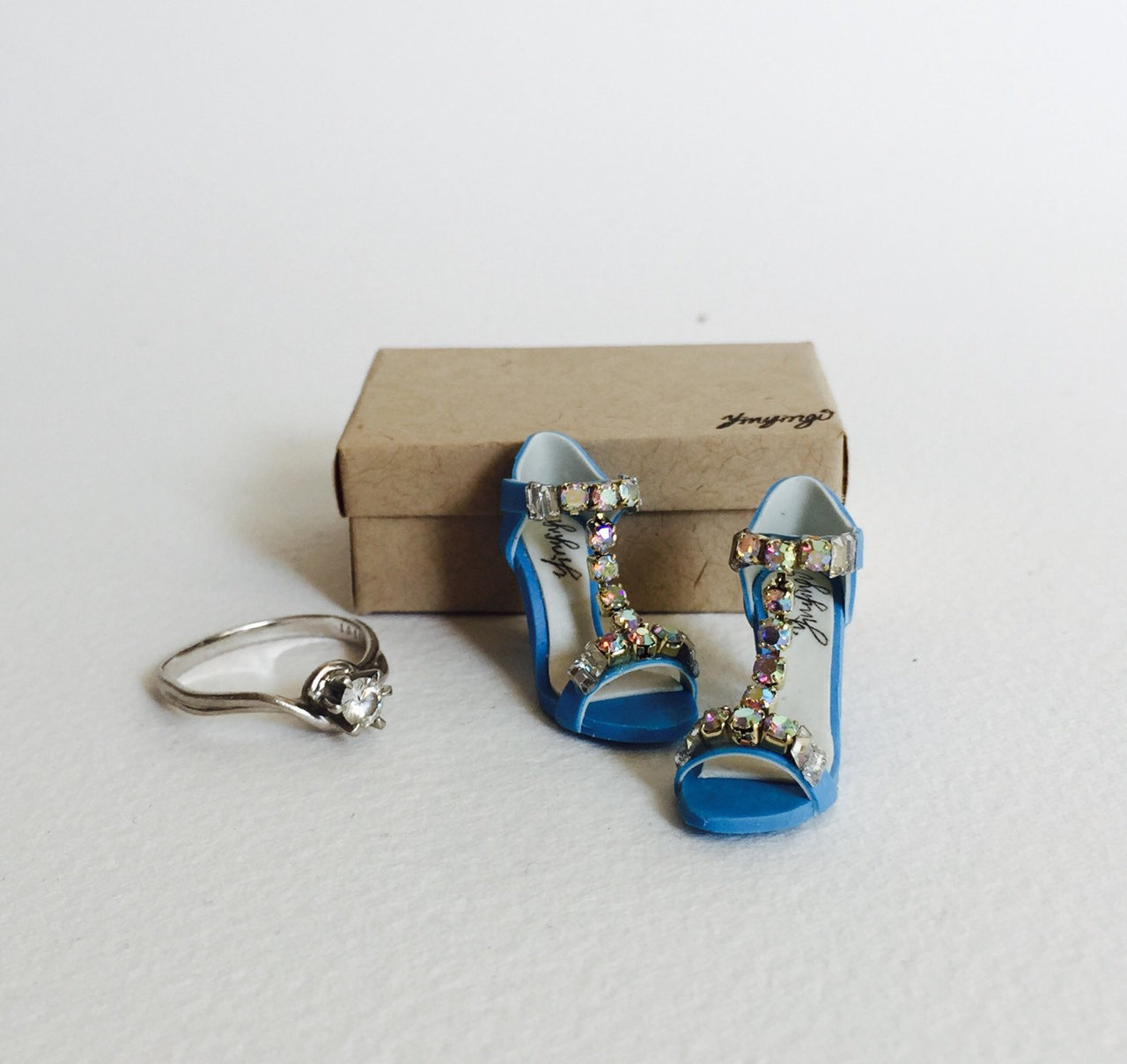 shoes, miniature, ornaments and polymer clay