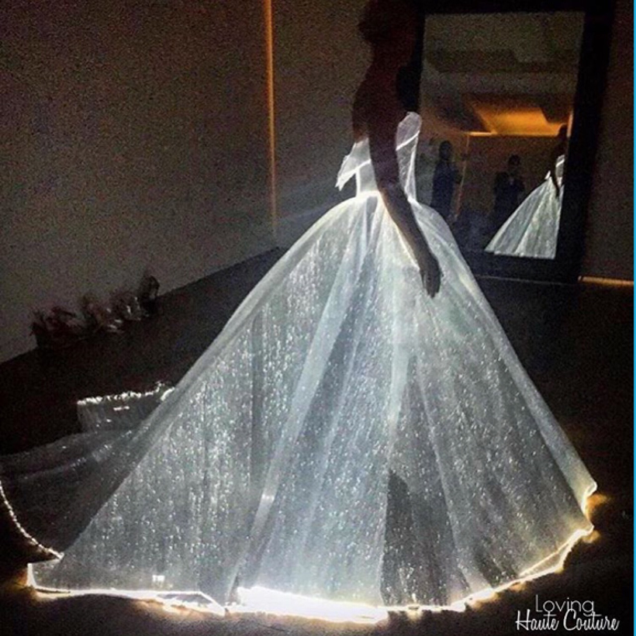 dark, white, high fashion and glow