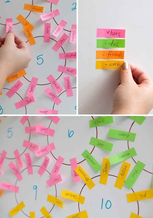 wedding planning and seating chart planning
