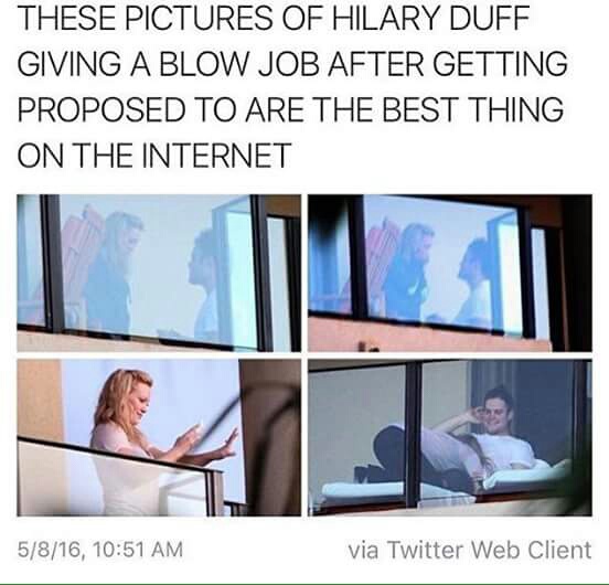 hillary duff, proposal and funny lol