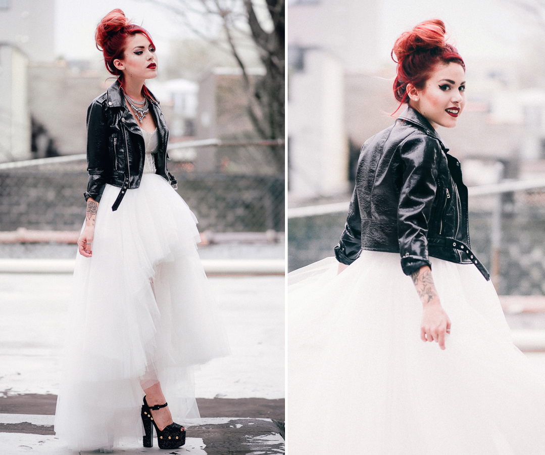 luanna perez, red hair, beutiful dress and wedding dress