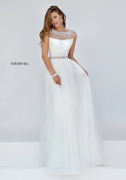 dress, sherri hill and long dress