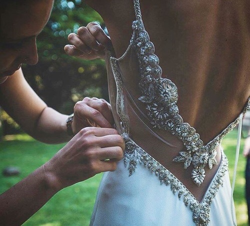 wedding dress, bead detailing, summer weddings and vintage