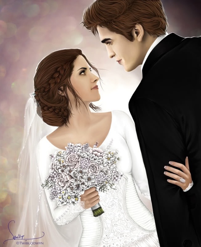 bouquet, couple, bride and art