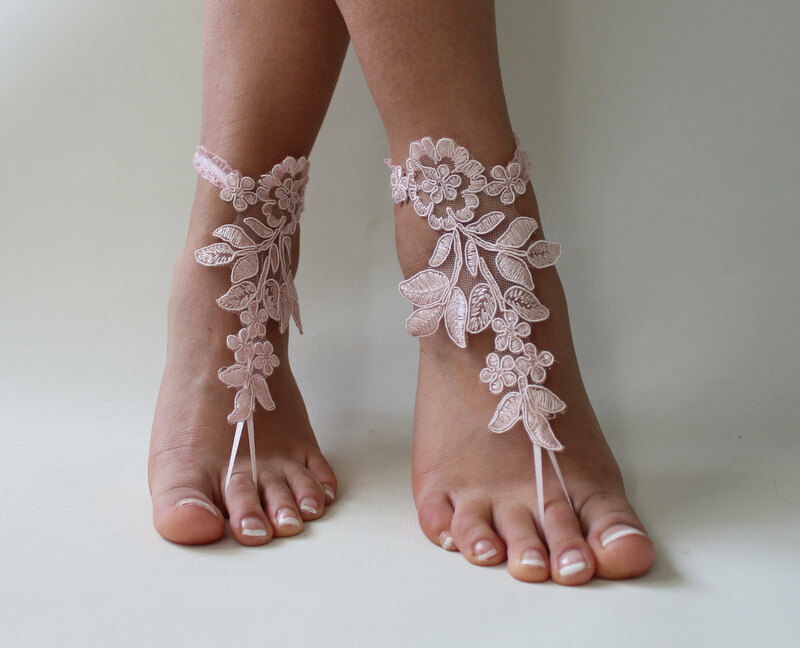 beach wedding, barefoot sandals, wedding shoes and etsy