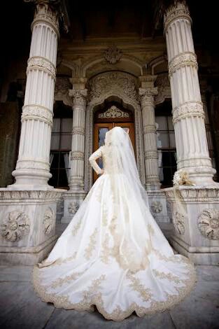love, gown and muslim bride