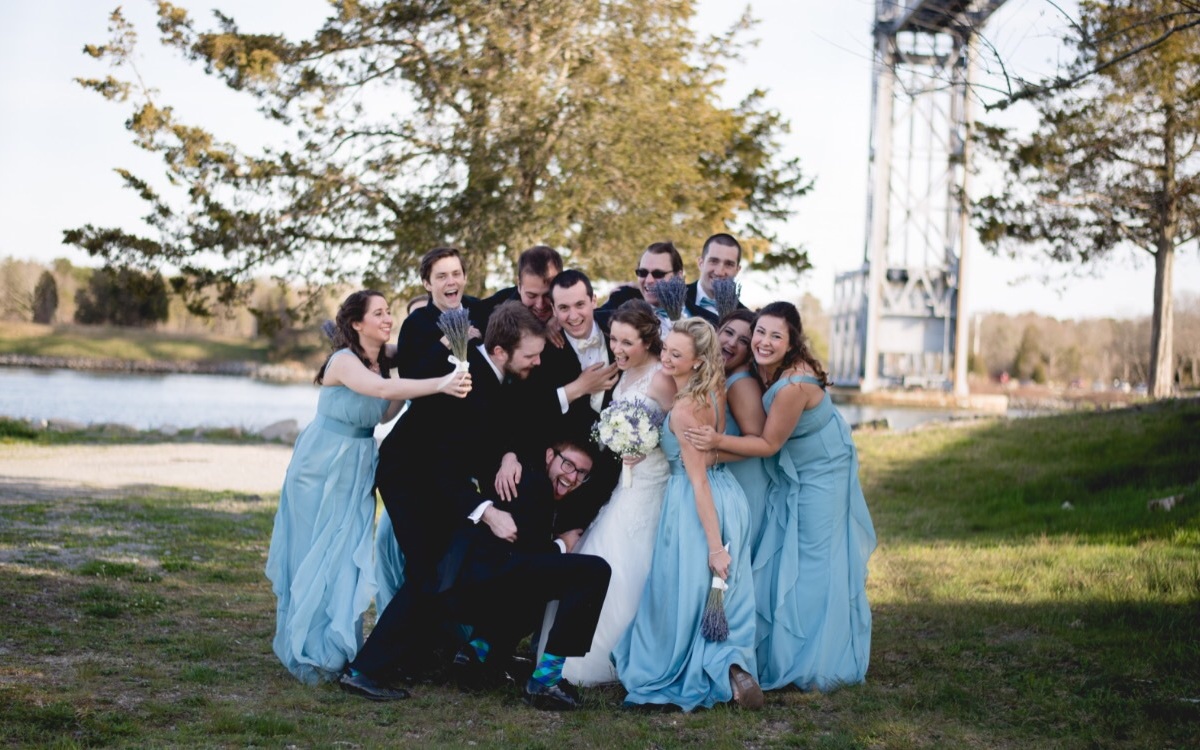 wedding party, dresses, happiness and beautiful