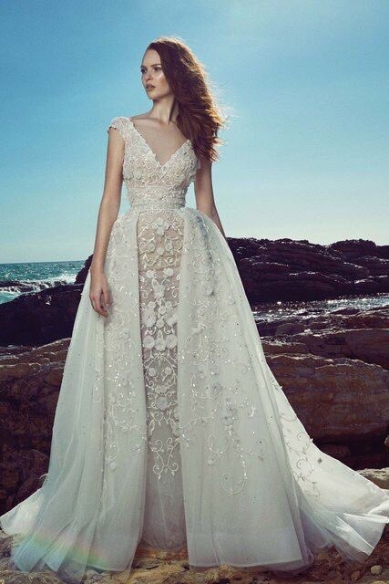 beautiful, white and gown