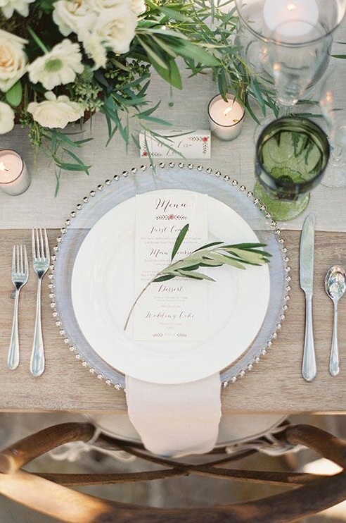 natural, bride, reception and green