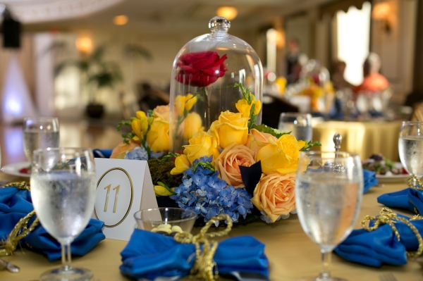decoration, party and beauty and the beast