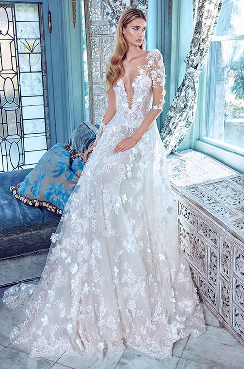 wedding gown, white wedding dress, wedding dress and lahav couture