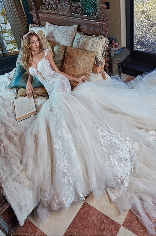 white wedding dress, wedding gown, lahav couture and galia lahav