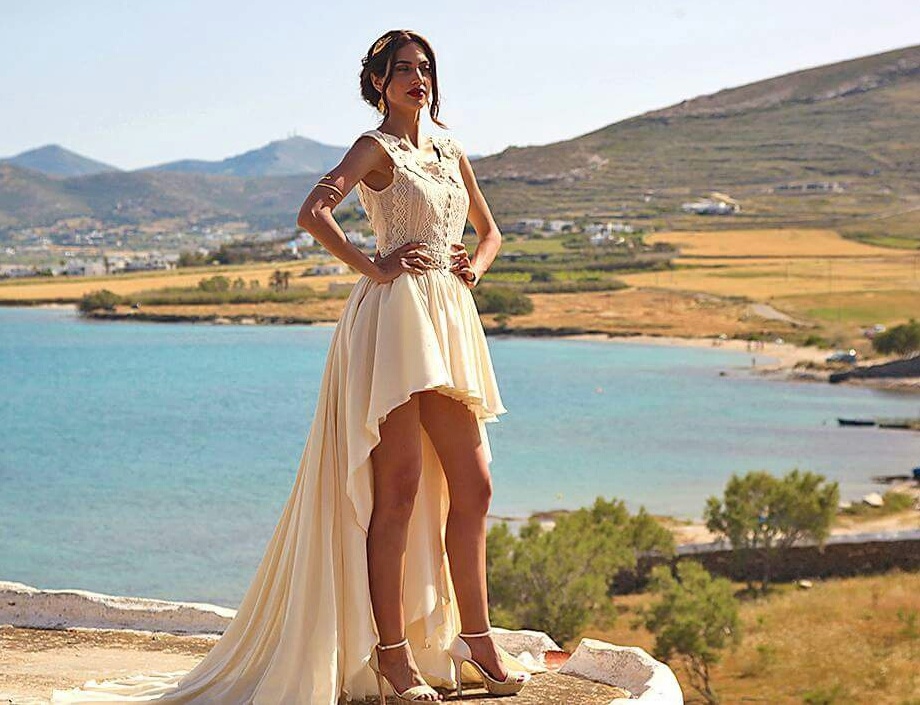 wedding dress, beige, beige dress and bride