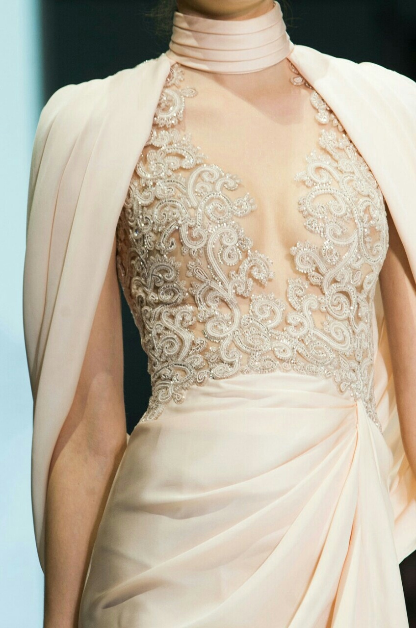 collection, elie+saab, gold and dress