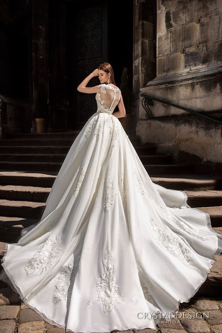 bride, white dress, wedding dress and crystal design