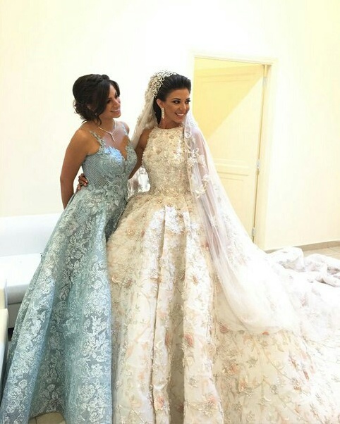 dress, bride, bridemaid and happy