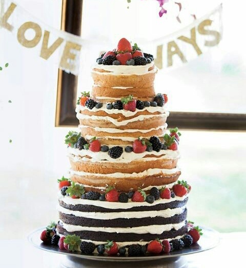 blueberry, cake, love and strawberry