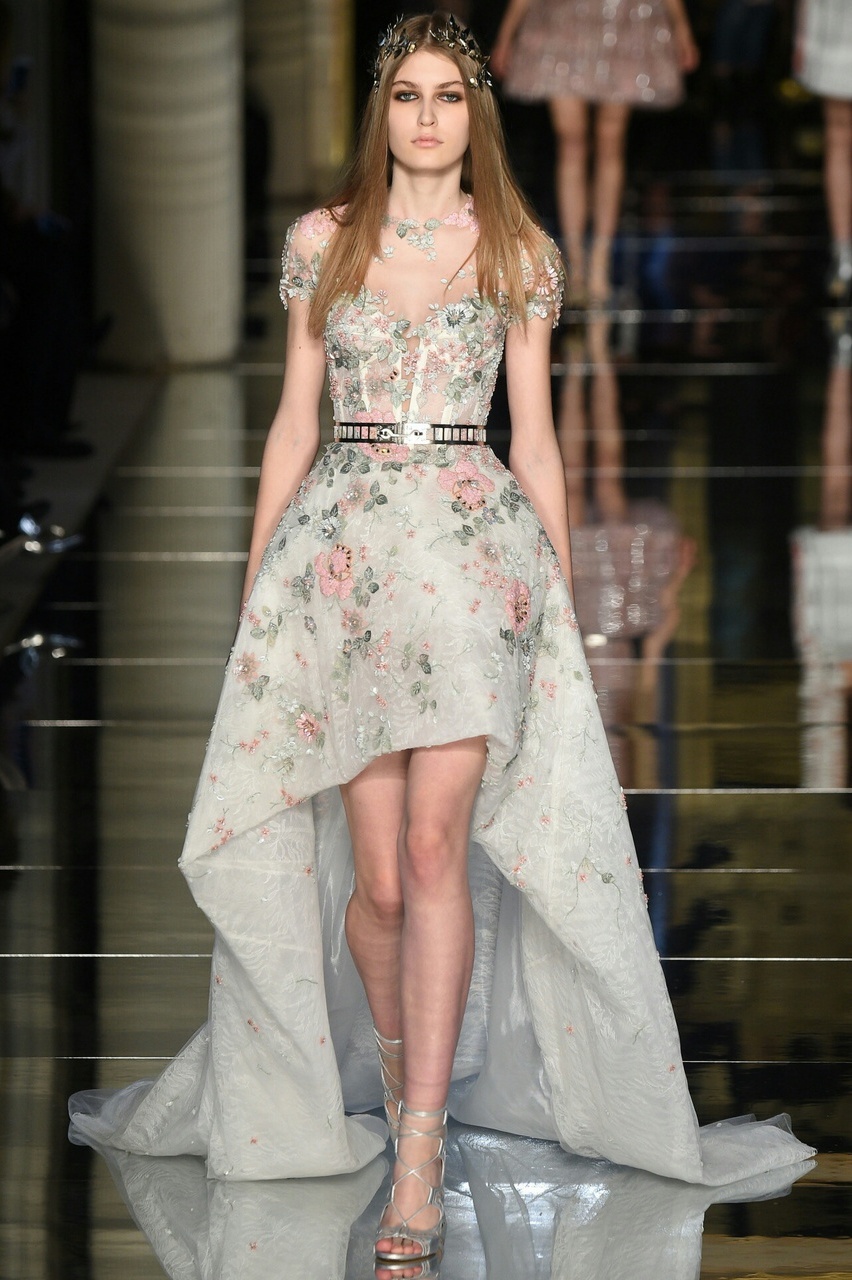 elie saab, model, runway and Zuhair Murad