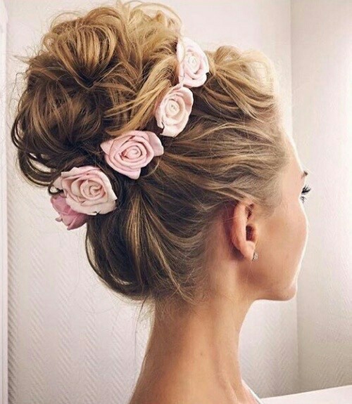 wedding hairstyle, hairsryle, topknot and feminine