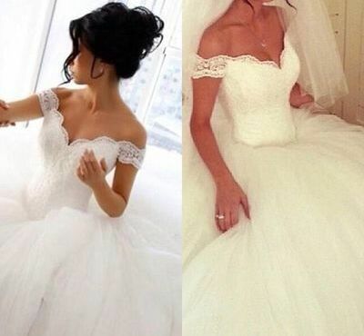 wedding dress, tulle and lace