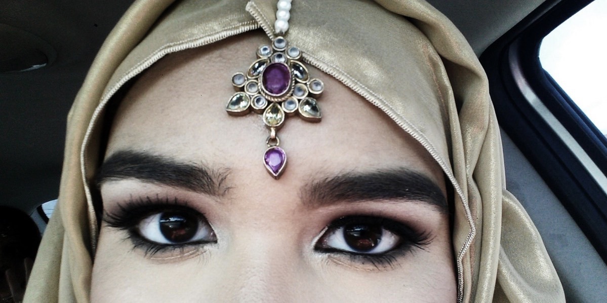 girl, makeup, south asian and hijab