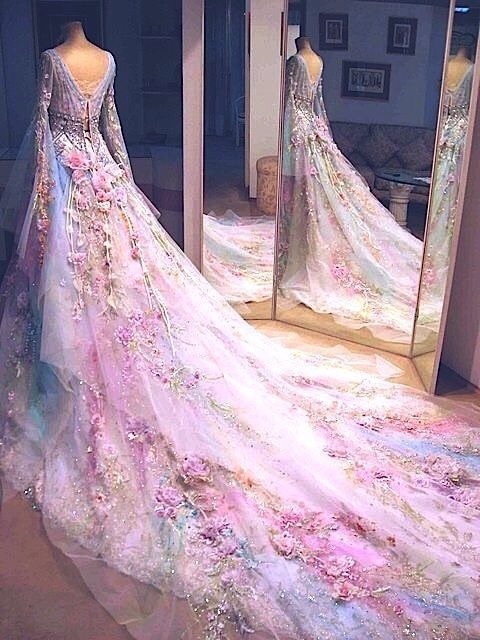 haute couture, faerie, fantasy and flowers