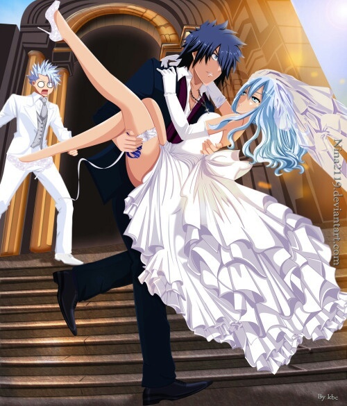 fairy tail wedding, gruvia and fairy tail