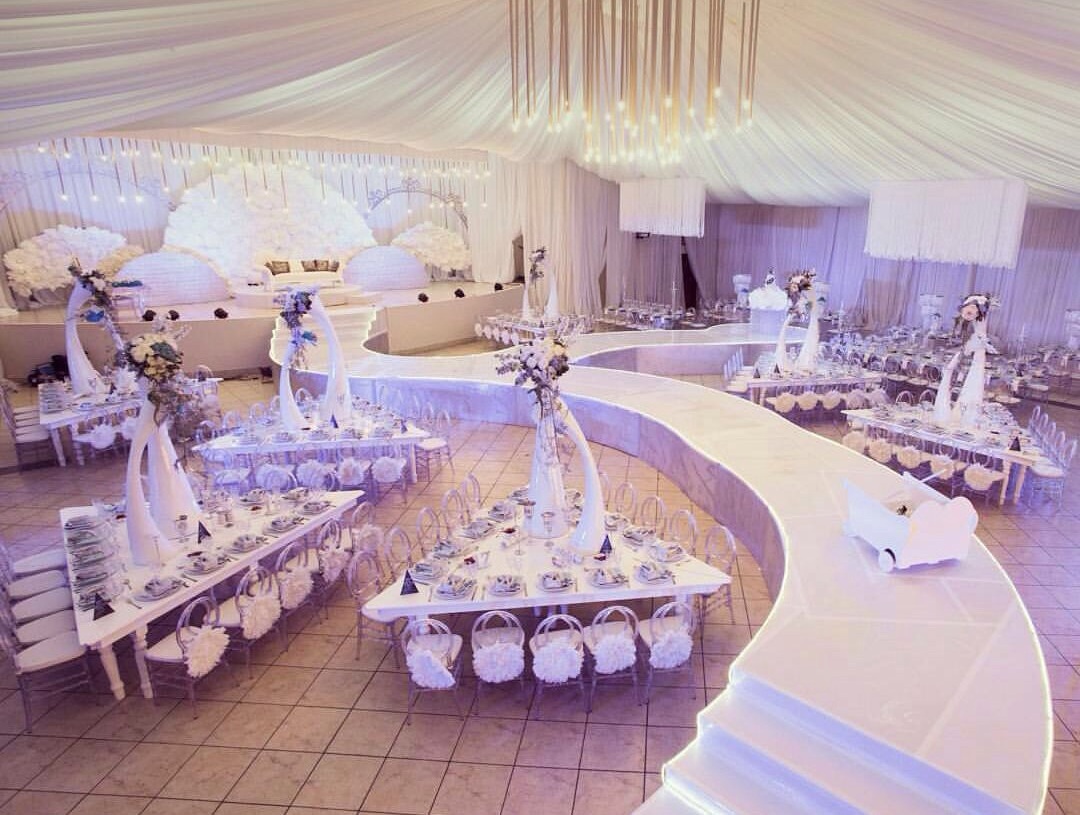 stage, love, marriage and flowers