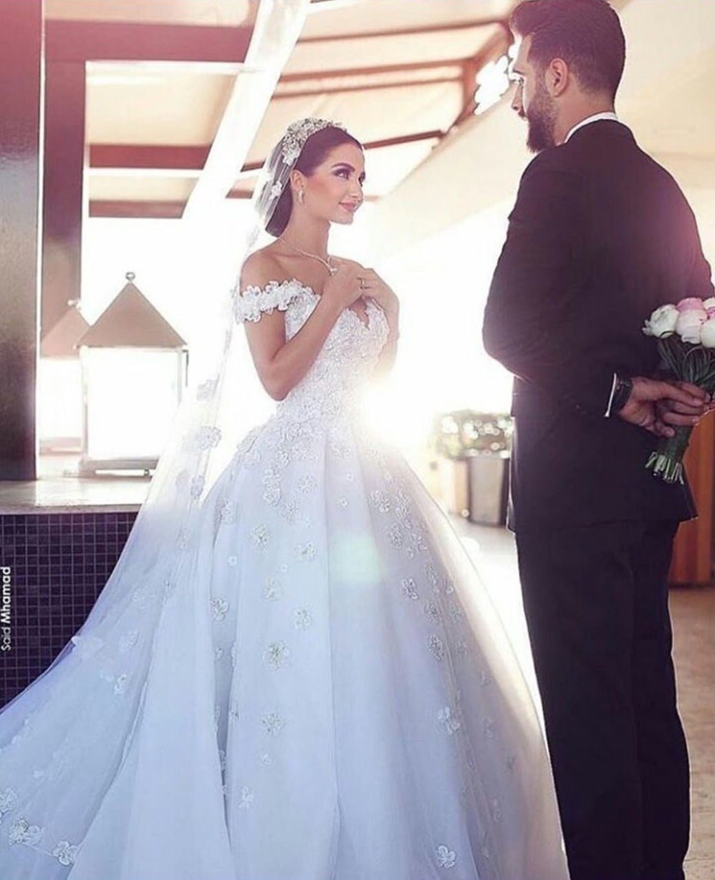 fashion, groom, surprise and love