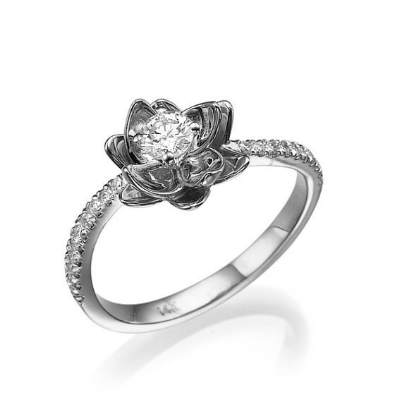 promise ring, statement ring, white engagement and white ring