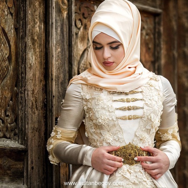 wedding dress, dagestan, hijab and caucasus