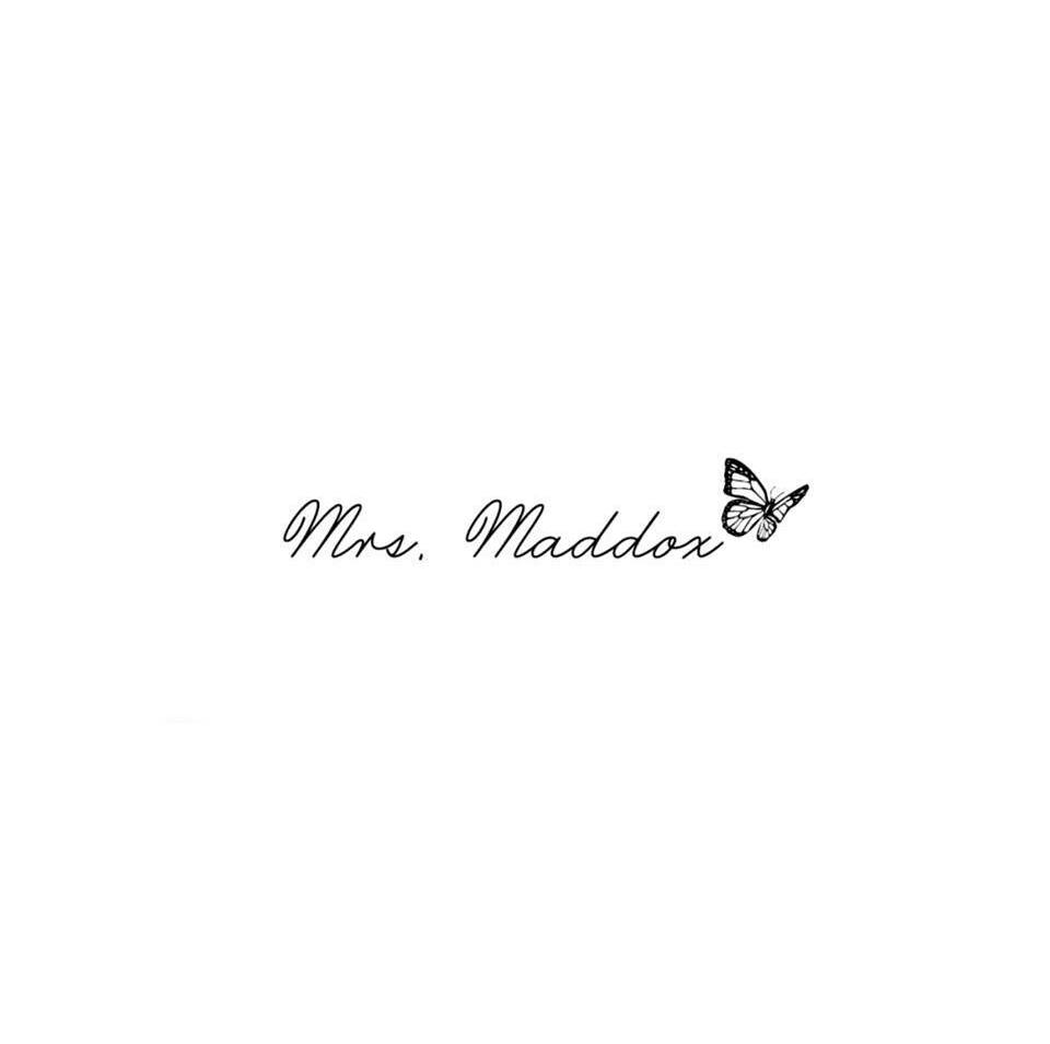 mrs. maddox and a beutiful wedding