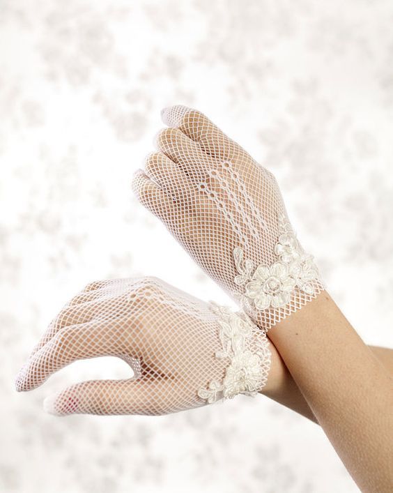 dress, romance, cute and gloves