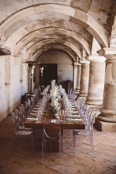 table, setting and venue