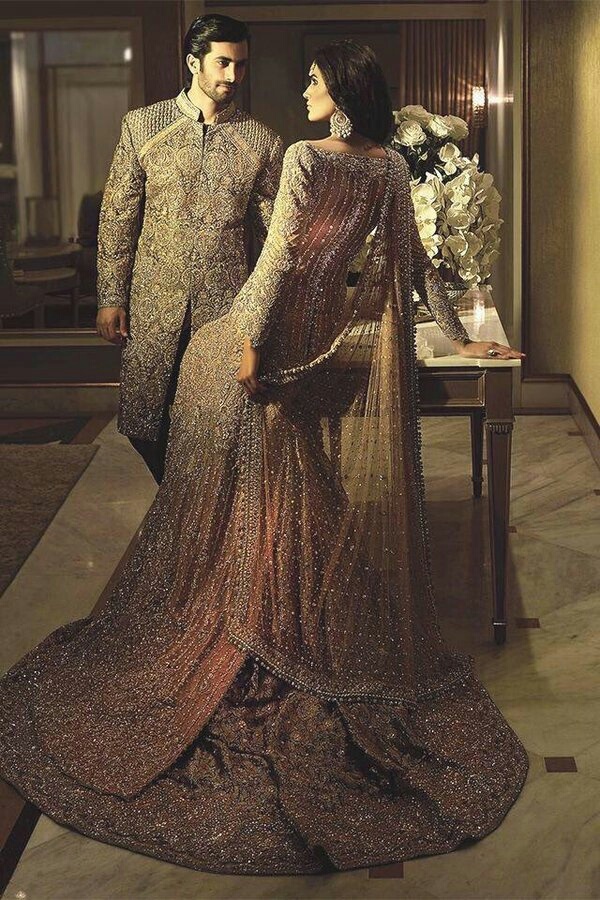 sari, saree, gold and indiana bridal hair