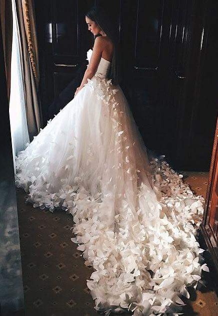 long, white and rose