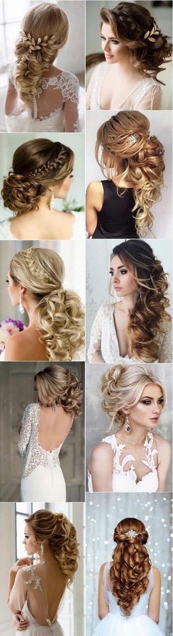 hair, lace and hair updo