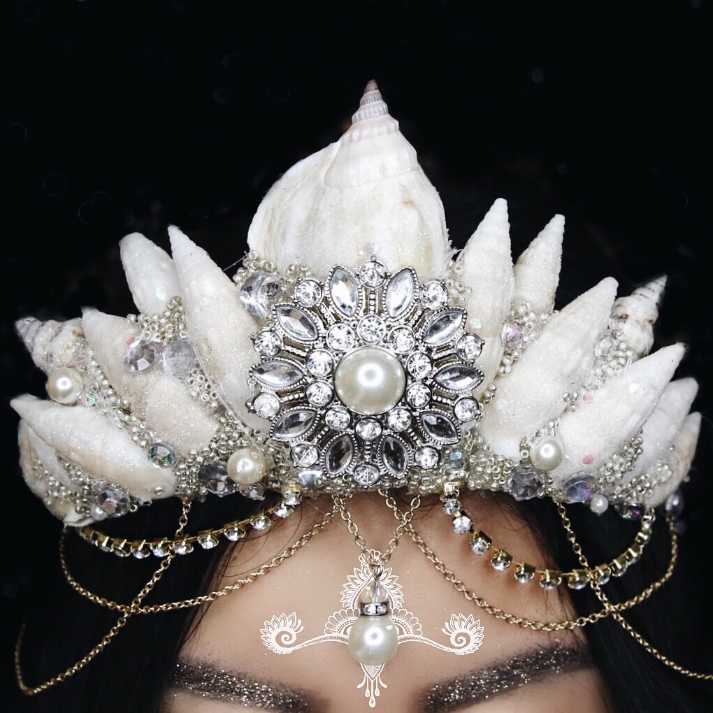 mermaid crown, hairacessory and mermaid