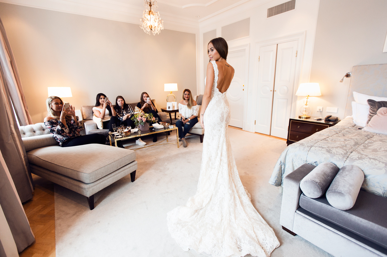 girl, weddingdress, white and kenza zouiten