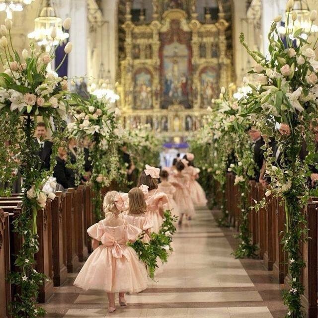 flowers, ceremony, event and church