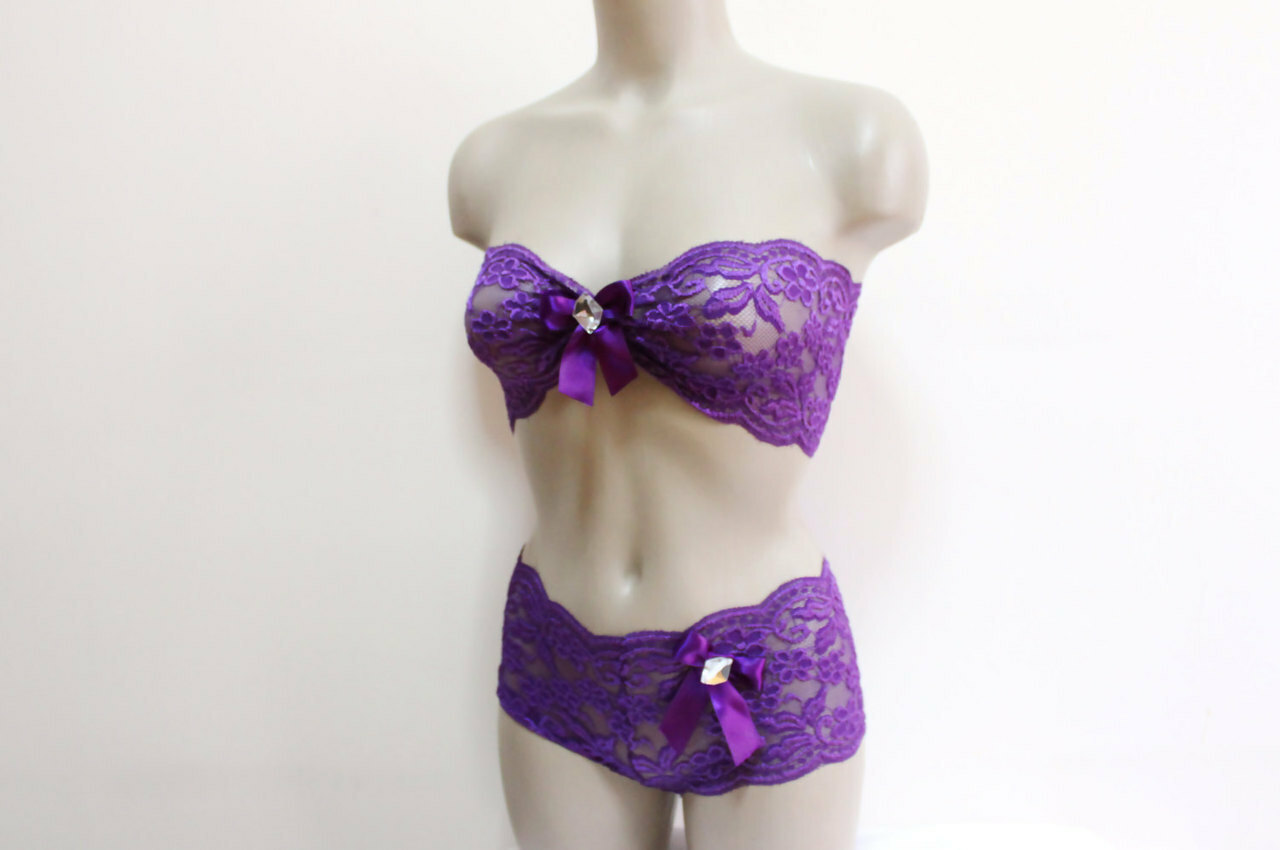 purple lingerie set, wedding underwear, purple underwear and sexy underwear