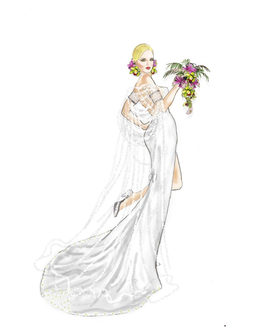 drawing, girl, cute and illustration