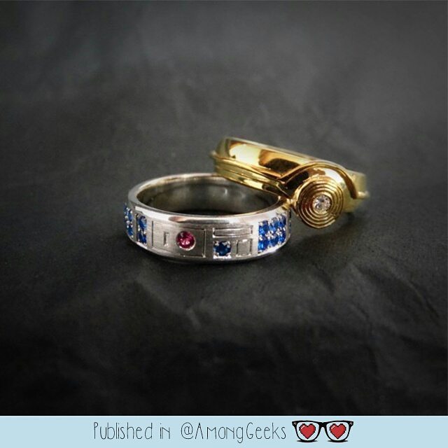 Relationship, geek couple, married and c3po